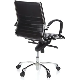 HJH Office PARMA 10 Leder Schwarz