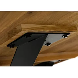 Massivmoebel24 SEATTLE Esstisch #02 200x100 Mikado-Beine Wildeiche braun