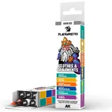 AK Interactive PLAYMARKERS SET CLOTHES & ORNAMENTS (6 ref.)