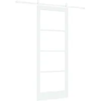 Maison Exclusive - Schiebetür Weiß 83 X 211 Cm Massivholz Kiefer