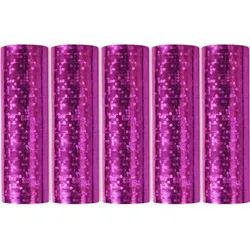 5 Glitzer Luftschlangen pink