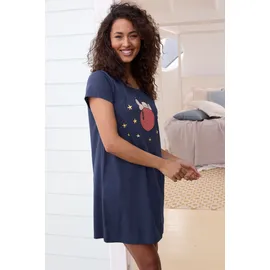 Peanuts Nachthemd mit Snoopy-Druck Blau 44/46