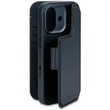 decoded iPhone 17 Leder Wallet Case Navy Shadow blau