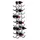 Möbel Boss Weinregal 31 x 14 x 98 cm Silber