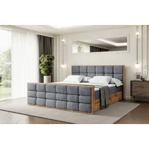altdecor Boxbett 160 x 200 cm H4 Grau