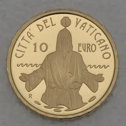 Goldmünze 10 Euro 2019 Die Taufe (Vatikanstadt)