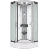 AcquaVapore Komplettdusche Duschkabine Fertigdusche Dusche D58-50M0-EC 90x90 cm mit 2K Scheiben Versiegelung