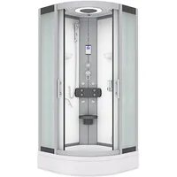 AcquaVapore D58-50M0 Komplettdusche mit 2K Scheiben Versiegelung 90 x 90 cm Weiß ESG D58-50M0-EC