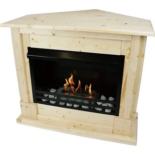 Gelkamin Ethanolkamin Kaminofen Eckkamin Apollo Deluxe - Natur