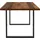 Forte beige Old Wood vintage, schwarz, B:160cm H:74,1cm T:90cm, Tische, Esstisch, Breite 160 cm, Kufengestell im Industrial Look