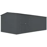 Globel Erweiterungsmodul Metallgerätehaus Worker 125 x 308 x 225 cm anth.