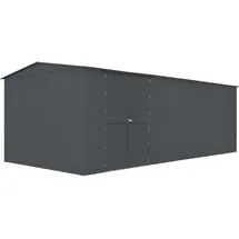 Globel Erweiterungsmodul Metallgerätehaus Worker 125 x 308 x 225 cm anth.