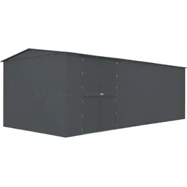 Globel Erweiterungsmodul Metallgerätehaus Worker 125 x 308 x 225 cm anth.