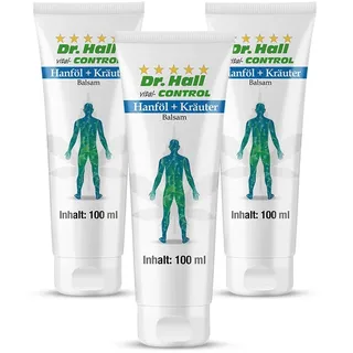 Dr. Hall Hanföl - Kräuter Balsam, 3er Pack 3x100 ml Balsam