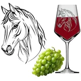 eXODA Weinglas Pferd 0,35 l