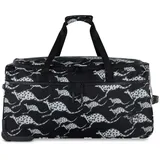 Chiemsee Jump N Fly Reisetasche auf Rollen, Unisex Weekender aus recyceltem PET, Schwarz