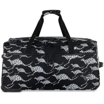 Chiemsee Jump N Fly Reisetasche auf Rollen, Unisex Weekender aus recyceltem PET, Schwarz