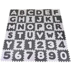 Knorrtoys Puzzlematte Alphabet & Zahlen, grau