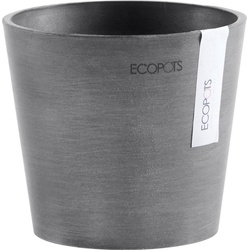 ECOPOTS Blumentopf AMSTERDAM Mini Grey, BxTxH: 13x13x11,4 cm grau