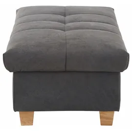 Home Affaire Hocker Lyla Luxus-Microfaser 131 x 42 x 61 cm Grau