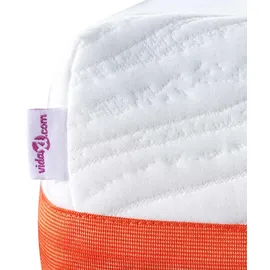 vidaXL Matratze Weiß und Grau 100 x 200 cm Gel-Speicherschaum