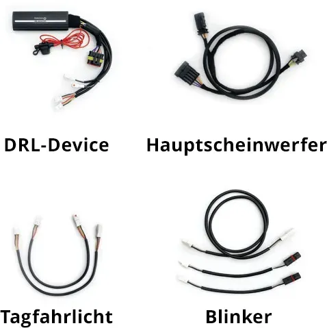 Kellermann Technikset i - BMW R nineT 2023, Dayron® i (mit Blinker), schwarz für Männer