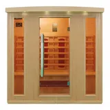 purehaven Infrarotkabine 175x120x190 cm aus kanadischem Hemlock-Holz Bluetooth-Soundsystem Timer Lichttherapie in 4 Farben digitale Steuerung