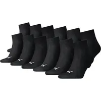 Puma Quarter Socken 12-Pack schwarz SCHWARZ|SCHWARZ 47/49