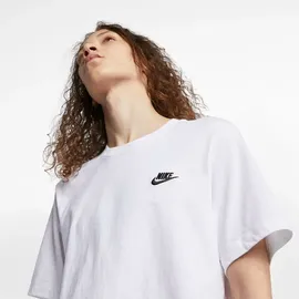Nike Sportswear Club Kurzarm-T-Shirt White / Black 2XL Regular