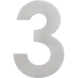 Alpertec Hausnummer 3 Edelstahl