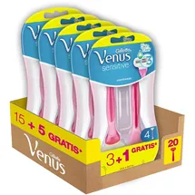 Gillette Venus Sensitive Damenrasierer + 20 Rasierklingen