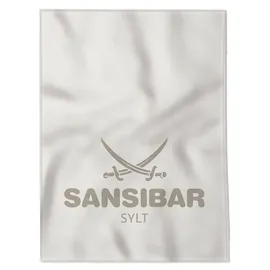 Sansibar Wohndecke Sansibar weiß/taupe (BL 150x200 cm)