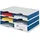 Styro Sortierstation Styrodoc grau/blau mit 6 Fächern