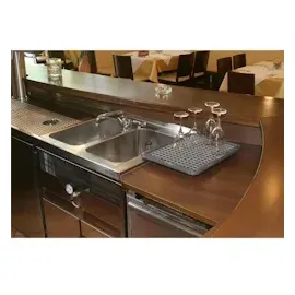 DELFIN Abtropfwanne mit 1 Abtropfmatte - 47x37cm