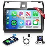 1G+32G Wireless Carplay Android Autoradio 2 Din für Suzuki Swift 2003-2010 mit Android Auto Navi GPS WiFi 10,1 Zoll Autoradio mit Bluetooth FM/RDS Radio EQ/DAB/OBD/DVR Lenkradsteuerung Rückfahrkamera