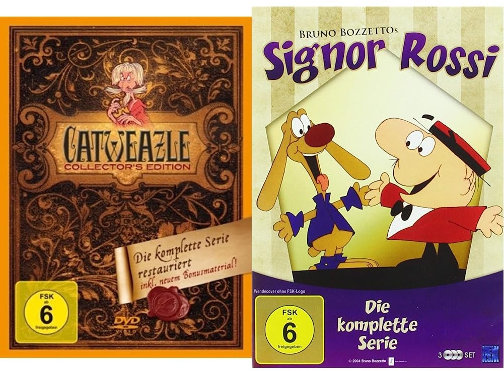 Catweazle - Staffel 1&2 [Collector's Edition] [6 DVDs](Englisch, Deutsch) & Signor Rossi - Die komplette Serie im 3 Disc Set