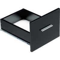 Relaxdays Schreibtisch schwarz rechteckig, 4-Fuß-Gestell schwarz 110,0 x 55,0 cm