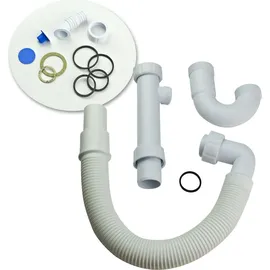 Otto Haas KG Haas Spülensiphon Ablaufgarnitur 1 1/2 Zoll DN40 DN50 flexibler Schlauch