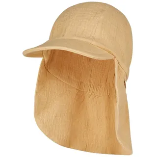 Sterntaler Sterntaler® Beanie Schirmmütze mit Nackenschutz Musselin (1-St) 47 cm