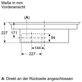 Siemens ED807HQ26E Induktionskochfeld mit Kochfeldabzug autark