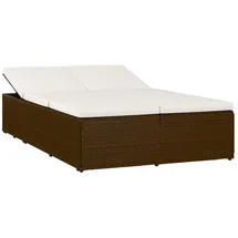 vidaXL Sonnenliege 200 x 121 x 67,5 cm braun