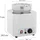 Royal Catering Suppenstation 7 L 500 W glänzend - Silber