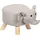 KESPER Sitzhocker Elefant 47 x 25 x 25 cm Hellgrau