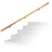 Relaxdays Handlauf Holz 200 cm Buche