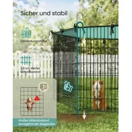 Songmics Freigehege 138 x 138 x 60 cm schwarz
