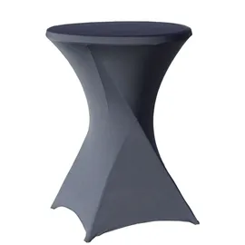 Baumarktplus Stehtischhusse Stretch anthrazit Partytisch Bistrotisch 80cm