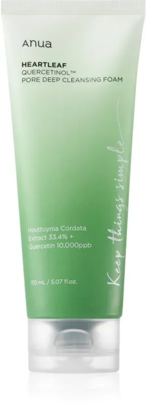 Anua Heartleaf Quercetinol Pore Deep Cleansing Foam Tiefenreinigungsschaum für fettige und Mischhaut 150 ml