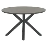 Garden Impressions Edison Tisch rund Ø122 cm- carbon black/ grey teak Vironwood - Grau