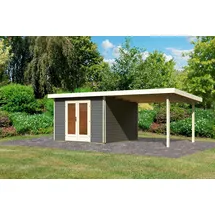 Karibu Rabensee 1 6,64 x 3,32 m Grau