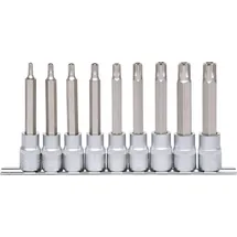 KS Tools 1/2" RIBE-Bit-Stecknuss-Satz, lang, 9-tlg.